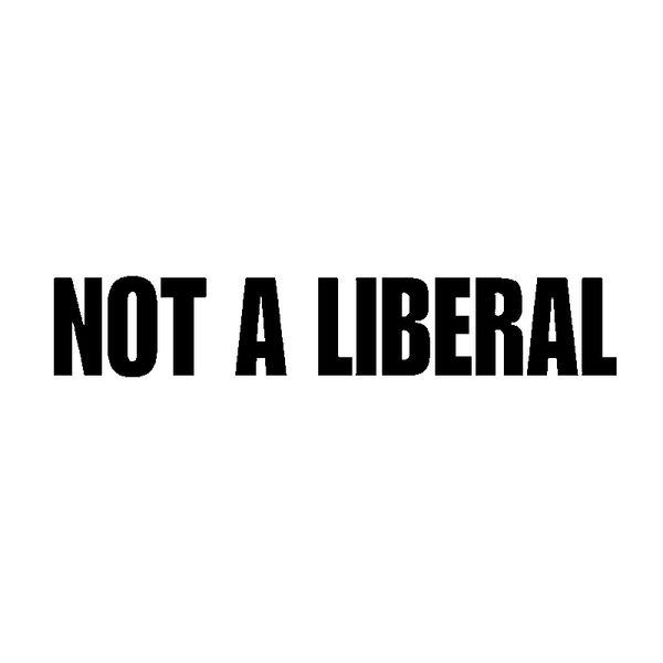 15.1cm*2.5cm fun not a liberal decal vinyl black silver car sticker written words c15-3180
15.1cm*2.5cm fun not a liberal decal vinyl black silver car sticker written words c15-3180