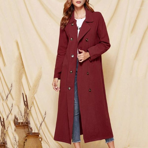 autumn new women's casual trench coat warm double breasted vintage washed outwear loose outerwear red coat1, Tan;black
autumn new women's casual trench coat warm double breasted vintage washed outwear loose outerwear red coat1, Tan;black