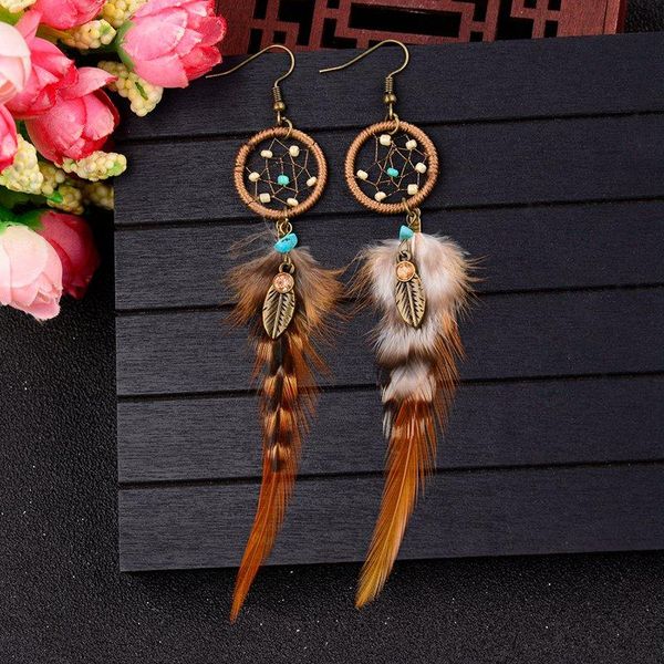dangle & chandelier anqi bohemian vintage feather earrings ladies handmade dream catcher long drop dangling for women fashion jewelry, Silver
dangle & chandelier anqi bohemian vintage feather earrings ladies handmade dream catcher long drop dangling for women fashion jewelry, Silver