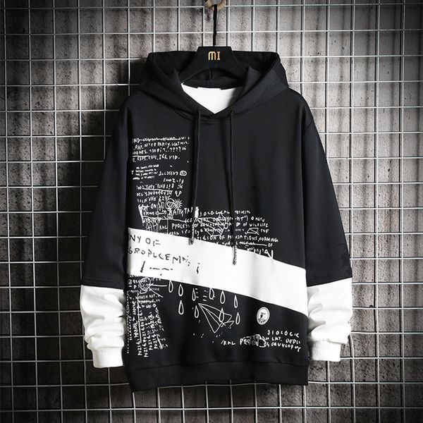 patchwork o-neck hoodies men long sleeves blouse hoodie male black white loose color block sweatshirts kg-612
patchwork o-neck hoodies men long sleeves blouse hoodie male black white loose color block sweatshirts kg-612