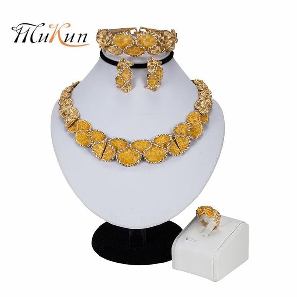 mukun new exquisite dubai jewelry set luxury gold color plated big nigerian wedding african beads jewelry set costume new design, Silver
mukun new exquisite dubai jewelry set luxury gold color plated big nigerian wedding african beads jewelry set costume new design, Silver