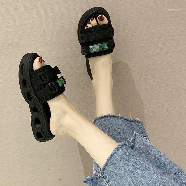 2020 new daddy slippers female summer wear thick bottom increased casual sports sandals and slippers slope with z10001, Black
2020 new daddy slippers female summer wear thick bottom increased casual sports sandals and slippers slope with z10001, Black