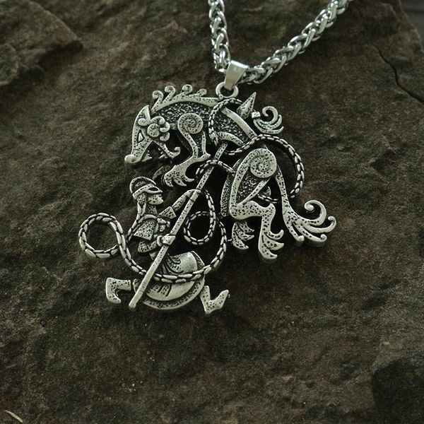 pendant necklaces lanseis 1pcs drop viking men necklace odin warrior norse wolf, Silver
pendant necklaces lanseis 1pcs drop viking men necklace odin warrior norse wolf, Silver