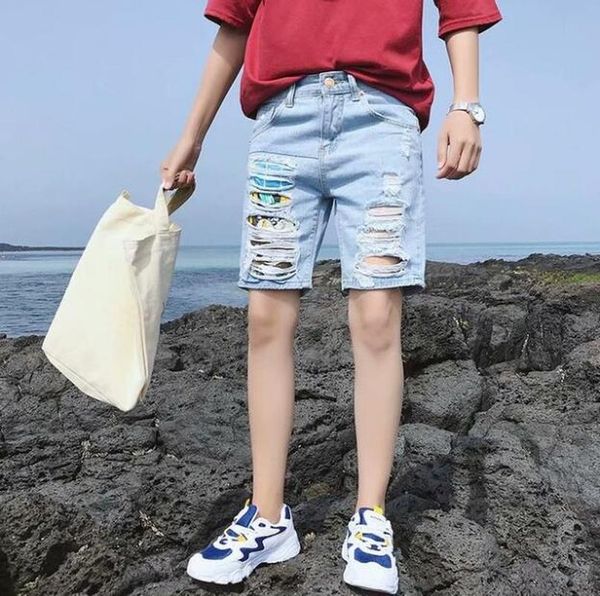 mens summer blue denim shorts mens casual straight hole knee length cartoon short jeans cotton jeans size 36
mens summer blue denim shorts mens casual straight hole knee length cartoon short jeans cotton jeans size 36