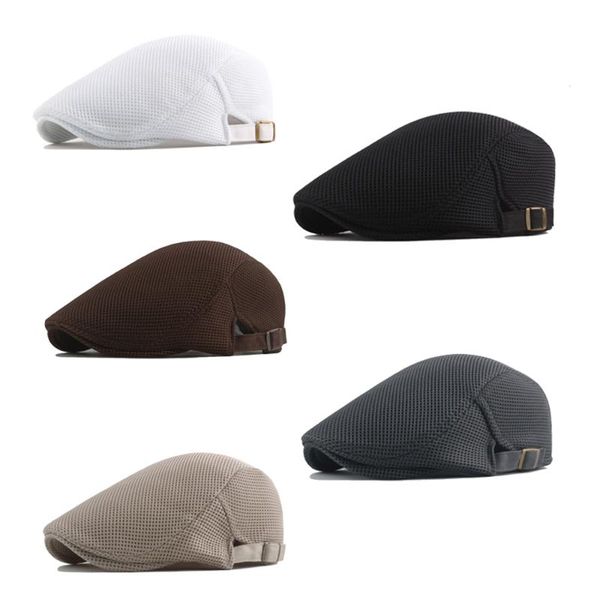 berets for summer breathable 5 options fashion men women casual beret hat flat cap adjustable mesh caps, Blue;gray
berets for summer breathable 5 options fashion men women casual beret hat flat cap adjustable mesh caps, Blue;gray