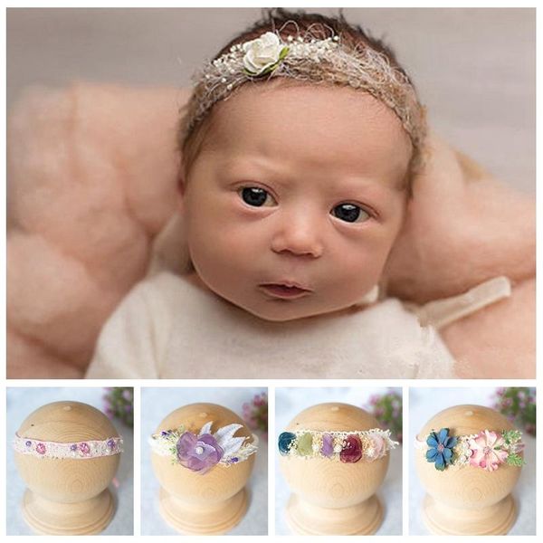 new girl baby head flower hairband original newborn pgraphy props baby headband studio party props, Slivery;white
new girl baby head flower hairband original newborn pgraphy props baby headband studio party props, Slivery;white