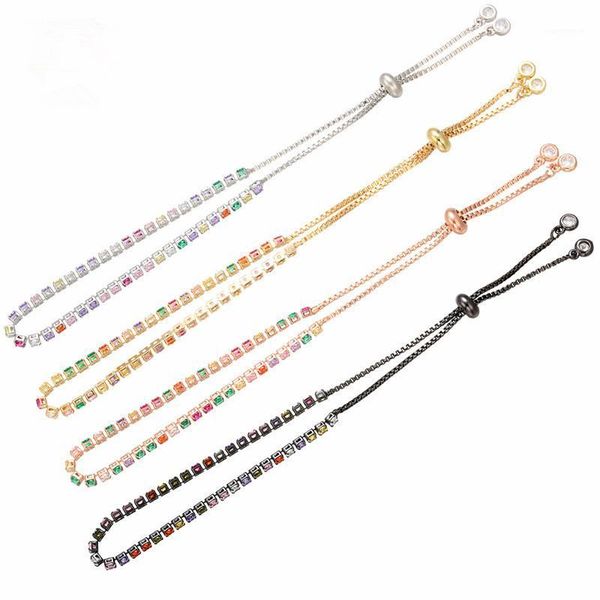 Multi Cubic Zirconia Adjustable Bracelet&Bangle for Women Copper Rainbow Adjustable Chains Charm Bracelet Jewelry Pulseras Mujer1, Black
Multi Cubic Zirconia Adjustable Bracelet&Bangle for Women Copper Rainbow Adjustable Chains Charm Bracelet Jewelry Pulseras Mujer1, Black
