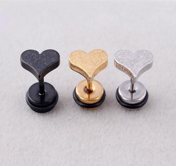 matted heart ear studs lovely korean earrings love ear piercing jewelry 1 pair1, Golden;silver
matted heart ear studs lovely korean earrings love ear piercing jewelry 1 pair1, Golden;silver