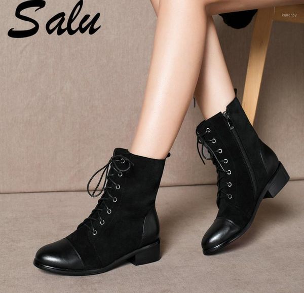 boots salu 2021 women genuine leather shoes for winter ankle woman casual botas mujer female1, Black
boots salu 2021 women genuine leather shoes for winter ankle woman casual botas mujer female1, Black