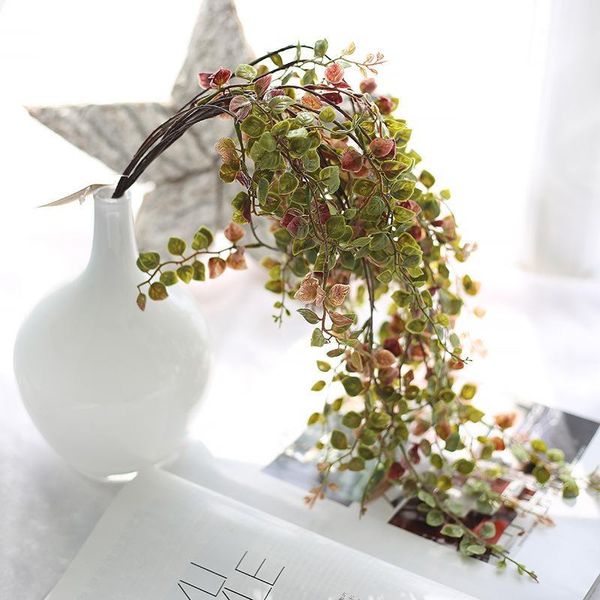 decorative flowers & wreaths gold and silver leaf long rattan bundle artificial green plant hanging vine flower wall home wedding decoration
decorative flowers & wreaths gold and silver leaf long rattan bundle artificial green plant hanging vine flower wall home wedding decoration