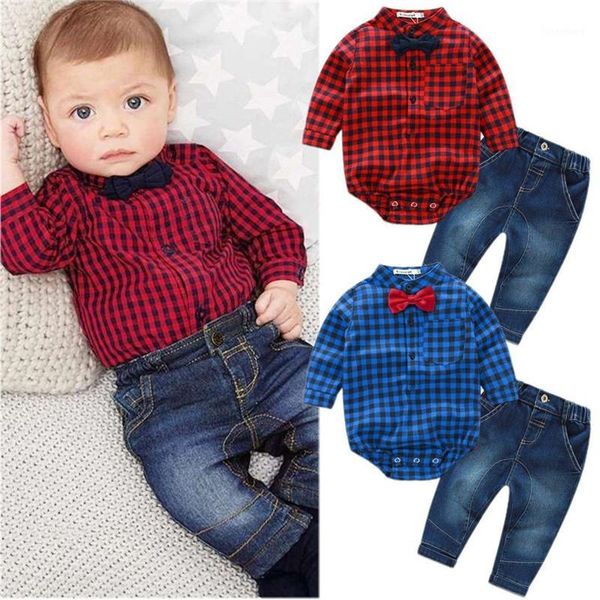 0-18m newborn baby boy long sleeve plaid romper +denim long pants trousers 2pcs outfits clothing set blue red1, White
0-18m newborn baby boy long sleeve plaid romper +denim long pants trousers 2pcs outfits clothing set blue red1, White