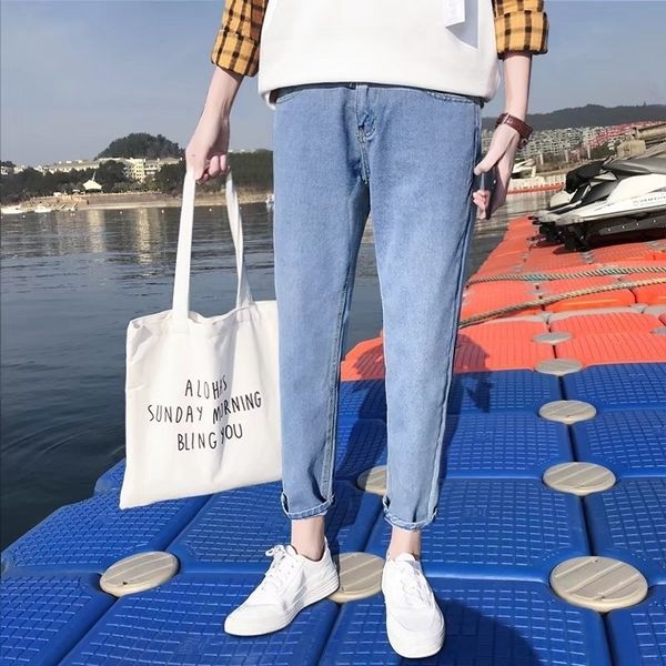 se66x hong kong and men's boys trousers trousers jeans trousersartistic men's jeans and spring korean style youth studentsloose an, Blue
se66x hong kong and men's boys trousers trousers jeans trousersartistic men's jeans and spring korean style youth studentsloose an, Blue