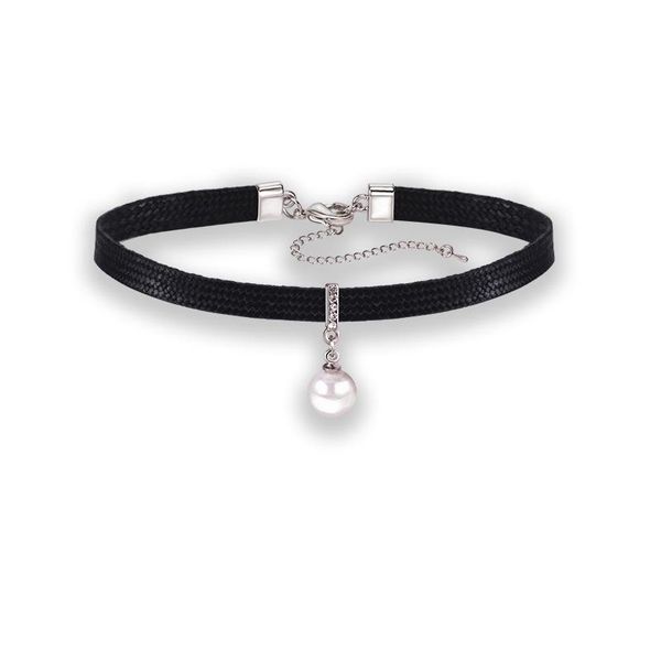 rhinestone shell pearl choker necklaces for women black leather chain choker necklace pendant jewelry accessories trendy kolye, Golden;silver
rhinestone shell pearl choker necklaces for women black leather chain choker necklace pendant jewelry accessories trendy kolye, Golden;silver
