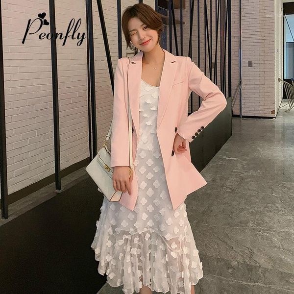 women's suits & blazers peonfly 2021 women casual blazer female solid vintage long sleeve for office lady double breasted femme jacket1, White;black
women's suits & blazers peonfly 2021 women casual blazer female solid vintage long sleeve for office lady double breasted femme jacket1, White;black