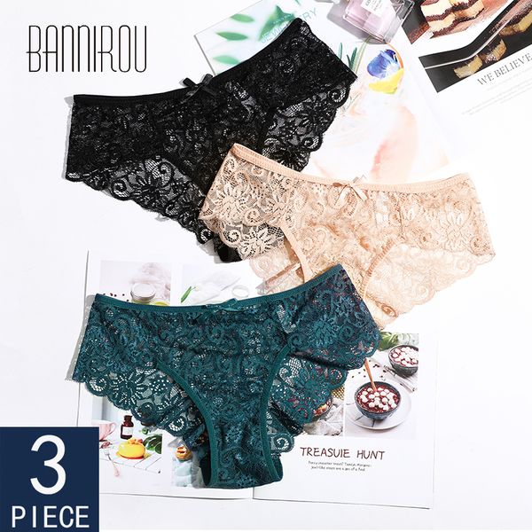 woman panties underwear briefs lady 3 pieces lace breathable female panties underwear for women lace briefs bannirou lj200822, Black;pink
woman panties underwear briefs lady 3 pieces lace breathable female panties underwear for women lace briefs bannirou lj200822, Black;pink