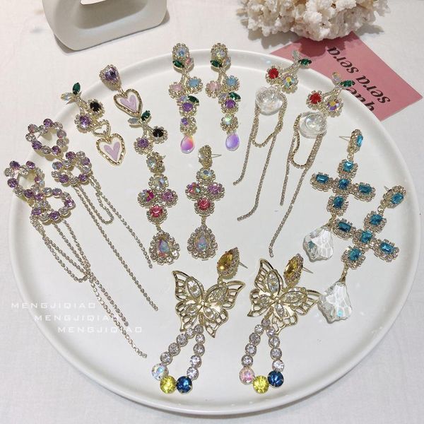dangle & chandelier mengjiqiao wholesale korean luxury bling crystal heart long rhinestone tassel drop earings for women elegant pendientes, Silver
dangle & chandelier mengjiqiao wholesale korean luxury bling crystal heart long rhinestone tassel drop earings for women elegant pendientes, Silver