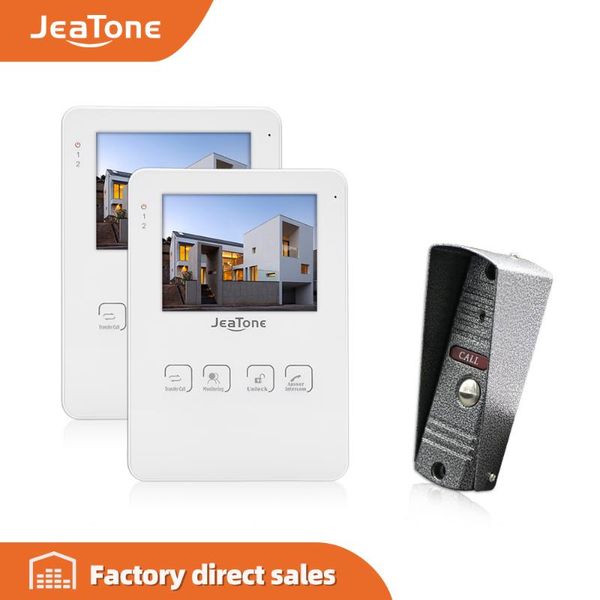 jeatone 4" wired lcd color touch key monitor video door phone doorbell intercom system night vision 1200tvl high resolution 2v1
jeatone 4" wired lcd color touch key monitor video door phone doorbell intercom system night vision 1200tvl high resolution 2v1