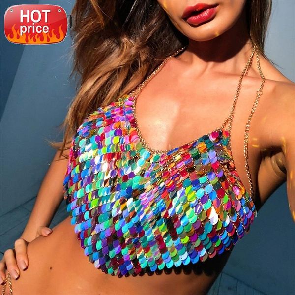 akyzo halter chain scales sequins crop 2019 summer beach backless nightclub party camis handmade #qe6v, White
akyzo halter chain scales sequins crop 2019 summer beach backless nightclub party camis handmade #qe6v, White