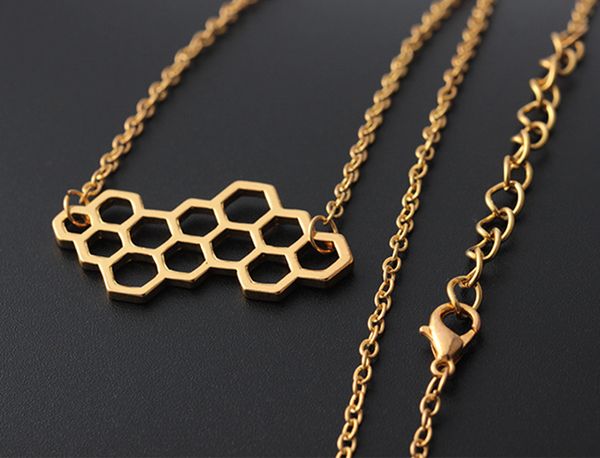 charm necklaces cute simple hive bee honeybee necklace collares hexagon choker necklace, Silver
charm necklaces cute simple hive bee honeybee necklace collares hexagon choker necklace, Silver
