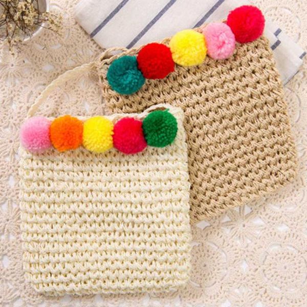 retro fashion simple school yard wind diagonal cross-shoulder bag color wool ball straw bag beach handbags
retro fashion simple school yard wind diagonal cross-shoulder bag color wool ball straw bag beach handbags