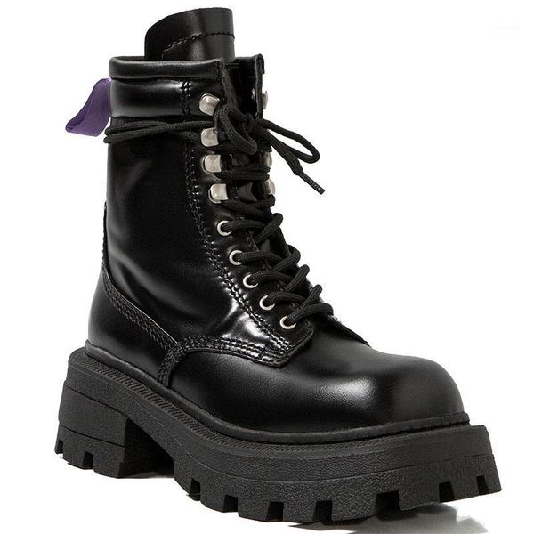 punk shoes boots womens genuine leather lace-up fashion square toe thick heel thick-soled mid-tube boots locomotive shoes1, Black
punk shoes boots womens genuine leather lace-up fashion square toe thick heel thick-soled mid-tube boots locomotive shoes1, Black