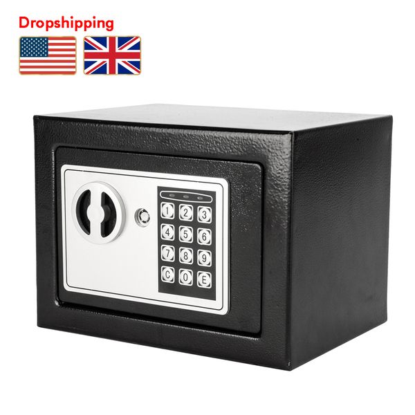 stock in us uk mini electronic password safe box keypad lock strongbox cash box steel with key dropshipping
stock in us uk mini electronic password safe box keypad lock strongbox cash box steel with key dropshipping