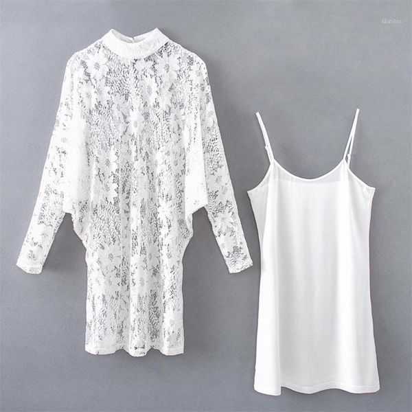 casual dresses 2021 early autumn european and american women's fashion all-match slim long-sleeved lace two-piece stand-up collar dress, Black;gray
casual dresses 2021 early autumn european and american women's fashion all-match slim long-sleeved lace two-piece stand-up collar dress, Black;gray