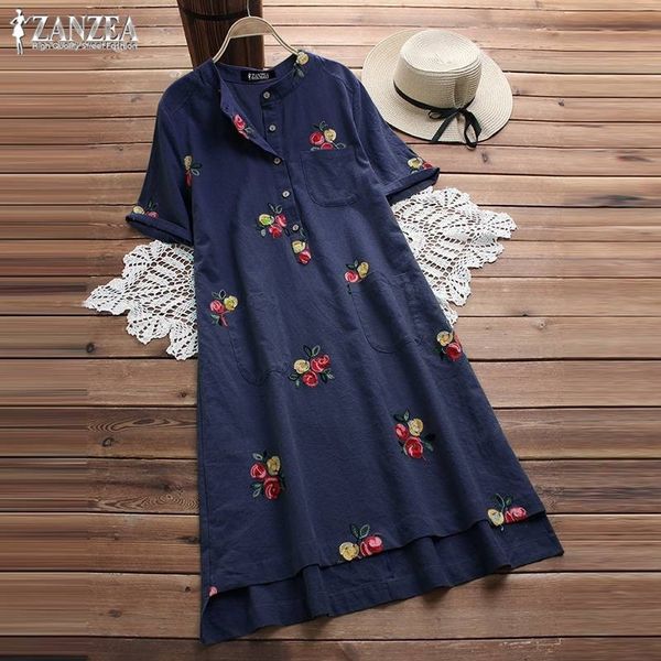 women embroidery dress summer long vintage cotton linen knee high shirt vestido female plus size blusas kaftan robe 5xl t200117, White;black
women embroidery dress summer long vintage cotton linen knee high shirt vestido female plus size blusas kaftan robe 5xl t200117, White;black