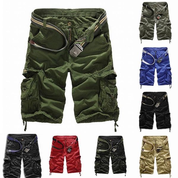 men's shorts 2021 mens casual summer loose plus size men fashion solid army green short pants, White;black
men's shorts 2021 mens casual summer loose plus size men fashion solid army green short pants, White;black