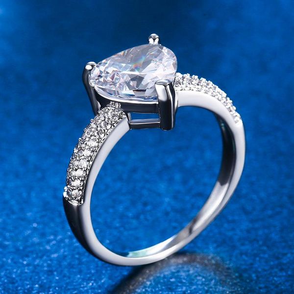 cluster rings 2021 crystal heart stone ring silver plated jewelry fashion for woman wedding, Golden;silver
cluster rings 2021 crystal heart stone ring silver plated jewelry fashion for woman wedding, Golden;silver