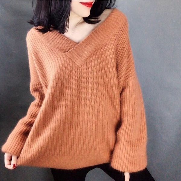 loose plus size women sweater v neck knitted pullover autumn and winter korean sweater office knitwear bottoming 10525 201203, White;black
loose plus size women sweater v neck knitted pullover autumn and winter korean sweater office knitwear bottoming 10525 201203, White;black
