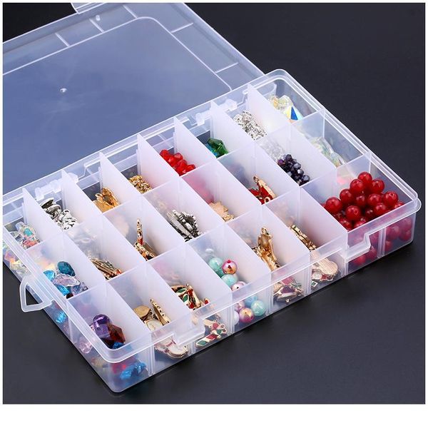 19.5x13x3.5cm rectangle adjustable jewelry container box case compartment plastic storage box for beads earrings 24 sl jllmlo, Black;white
19.5x13x3.5cm rectangle adjustable jewelry container box case compartment plastic storage box for beads earrings 24 sl jllmlo, Black;white
