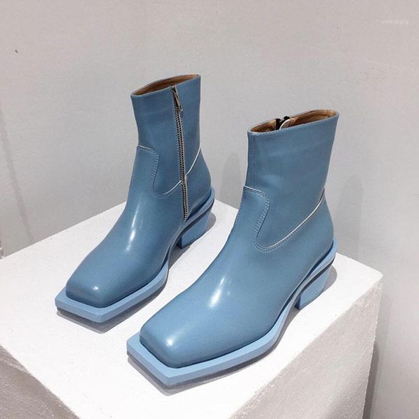 designer ankle boots for women square toe high heels zip botas mujer female 2020 shoes women blue patent leahter autumn boots1, Black
designer ankle boots for women square toe high heels zip botas mujer female 2020 shoes women blue patent leahter autumn boots1, Black
