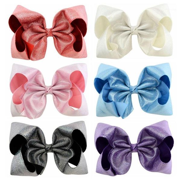 hair accessories 8 inch 6pcs/lot solid design leather bows with clips shinny for kids headwear bling 8511, Slivery;white
hair accessories 8 inch 6pcs/lot solid design leather bows with clips shinny for kids headwear bling 8511, Slivery;white