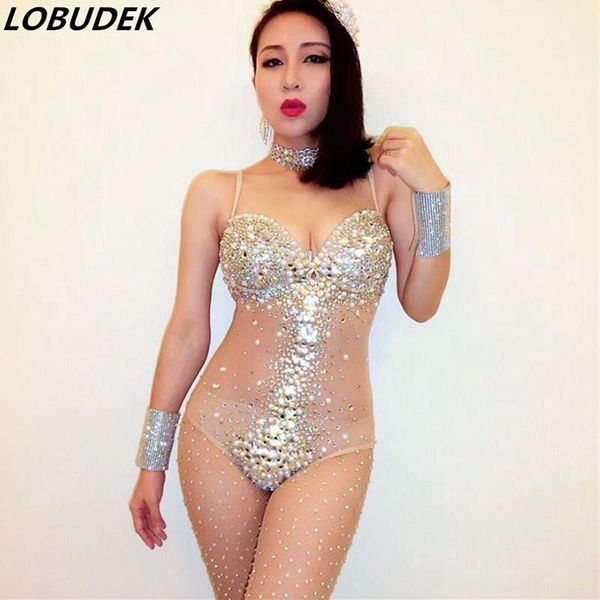 women's jumpsuits & rompers flash rhinestones pearls mesh bodysuits see-through crystals bodysuit female nightclub dj singer bar costum, Black;white
women's jumpsuits & rompers flash rhinestones pearls mesh bodysuits see-through crystals bodysuit female nightclub dj singer bar costum, Black;white