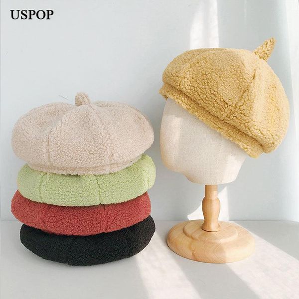 berets uspop winter hats women lamb hair velvet beret hat female solid color warm, Blue;gray
berets uspop winter hats women lamb hair velvet beret hat female solid color warm, Blue;gray