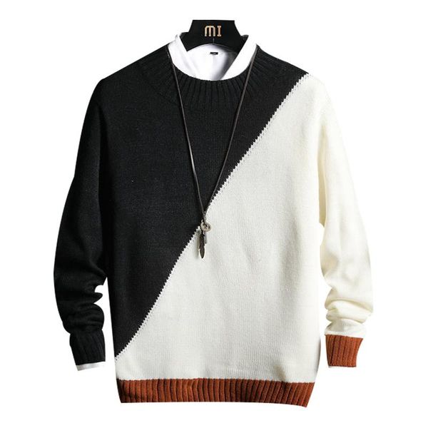 mens o-neck pullover warm autumn winter warm patchwork spacious long sleeve no yq clothes knitted casual male sweater pull homme, White;black
mens o-neck pullover warm autumn winter warm patchwork spacious long sleeve no yq clothes knitted casual male sweater pull homme, White;black
