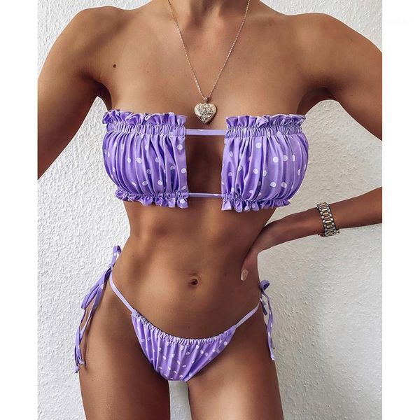 bikinis set bikini 2021 pleated bandeau swimsuit female swimwear women mini thong bather swimming beachwear or bathing suit1
bikinis set bikini 2021 pleated bandeau swimsuit female swimwear women mini thong bather swimming beachwear or bathing suit1