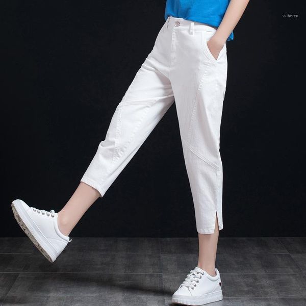 loose-fit girl's white pants women's thin capri pants 2020 new style fashion women's summer harem dad baggy1, Blue
loose-fit girl's white pants women's thin capri pants 2020 new style fashion women's summer harem dad baggy1, Blue
