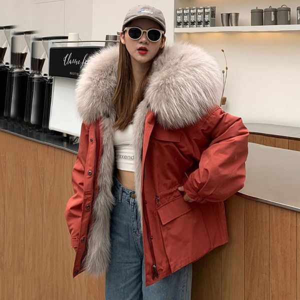women's fur & faux zdfurs*winter 2021 style parka female raccoon dog collar rex liner coat, Black
women's fur & faux zdfurs*winter 2021 style parka female raccoon dog collar rex liner coat, Black
