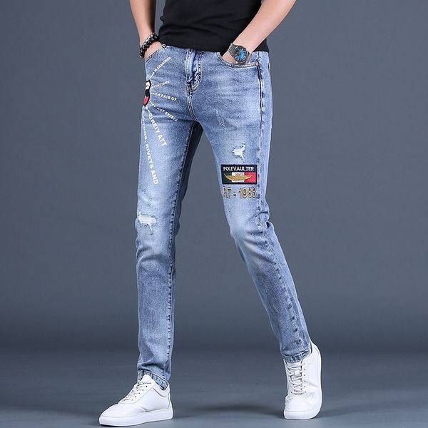 odv0o 2020 spring ripped embroidered jeans men's jeanslong br slim yix feet jeanstrousers casual feet loose jeans and trendy and fashio, Blue
odv0o 2020 spring ripped embroidered jeans men's jeanslong br slim yix feet jeanstrousers casual feet loose jeans and trendy and fashio, Blue