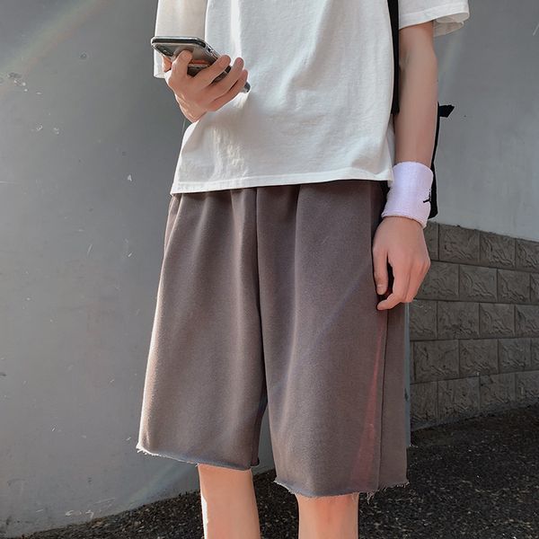 ins summer fashion brand 5-point shorts men's and korean loose students' casual straight wide leg pants, White;black
ins summer fashion brand 5-point shorts men's and korean loose students' casual straight wide leg pants, White;black