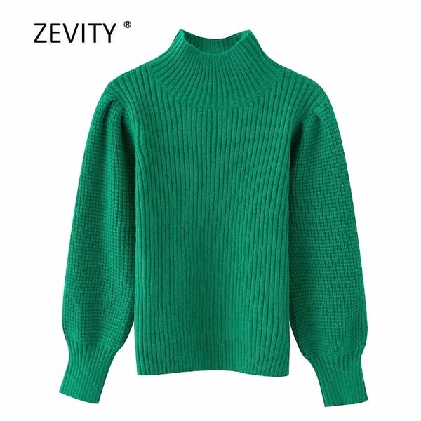 new women fashion green color turtleneck casual knitting sweater female simply puff sleeve jumpers chic brand pullover lj201112, White;black
new women fashion green color turtleneck casual knitting sweater female simply puff sleeve jumpers chic brand pullover lj201112, White;black