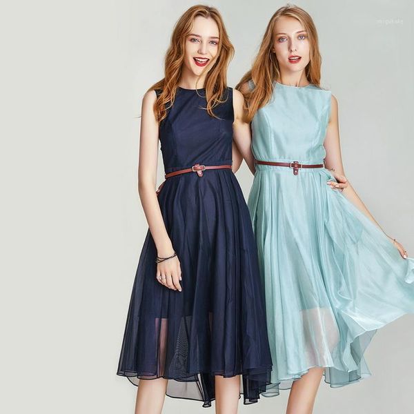 havva 2020 summer new irregularity yarn-dyed gauze sleeveless dress q410001, Black;gray
havva 2020 summer new irregularity yarn-dyed gauze sleeveless dress q410001, Black;gray
