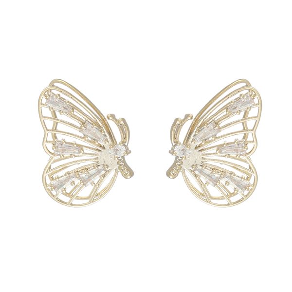 south korea east gate earrings s925 silver needle butterfly wings earrings three dimensional shape flash diamond zircon earrings, Golden;silver
south korea east gate earrings s925 silver needle butterfly wings earrings three dimensional shape flash diamond zircon earrings, Golden;silver
