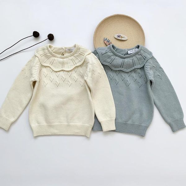 pullover 2021 autumn / winter girls' thick needle sweater children's pick-up lotus collar, Blue
pullover 2021 autumn / winter girls' thick needle sweater children's pick-up lotus collar, Blue