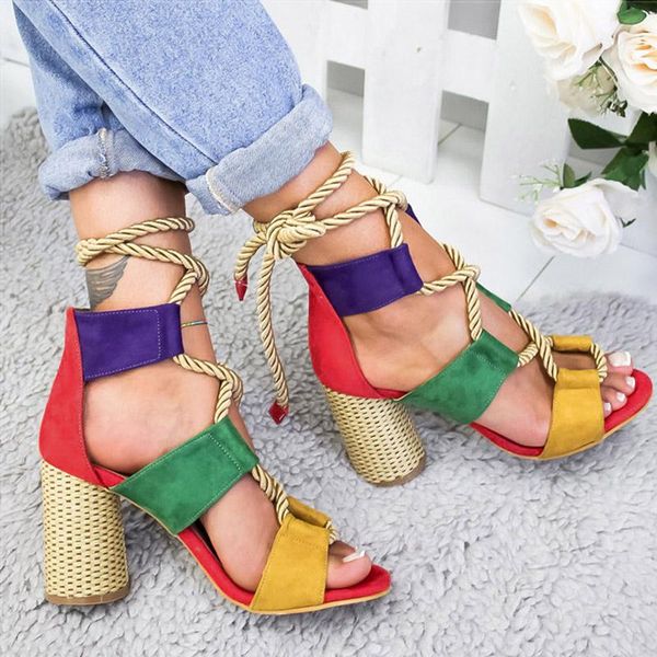 dress shoes summer sandals women pumps lace up high heels gladiator for party wedding woman thick chaussures femme, Black
dress shoes summer sandals women pumps lace up high heels gladiator for party wedding woman thick chaussures femme, Black