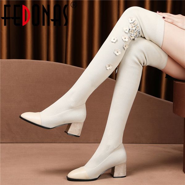 fedonas big size women over the knee high boots genuine leather flower prom wedding shoes woman warm autumn winter socks boots 1026, Black
fedonas big size women over the knee high boots genuine leather flower prom wedding shoes woman warm autumn winter socks boots 1026, Black