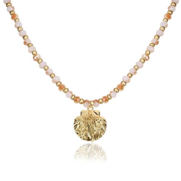 2020 europe america fashion simple accessories glass crystal shell pendant versatile necklace women's direct selling1, Silver
2020 europe america fashion simple accessories glass crystal shell pendant versatile necklace women's direct selling1, Silver