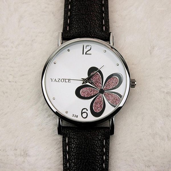 yazole new women quartz watches fashion flower wristwatch leather straps wrist watch ladies rhinestone watch relogio feminino1, Slivery;brown
yazole new women quartz watches fashion flower wristwatch leather straps wrist watch ladies rhinestone watch relogio feminino1, Slivery;brown